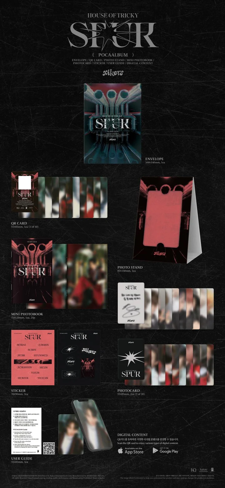 XIKERS - HOUSE OF TRICKY : SPUR (5th Mini Album) POCAALBUM Version
