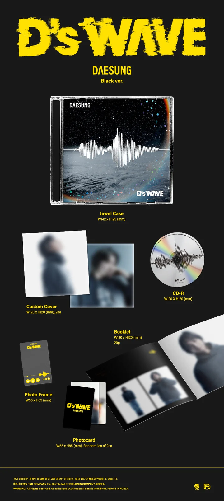 DAESUNG (BIGBANG) - D'S WAVE (1st Mini Album)