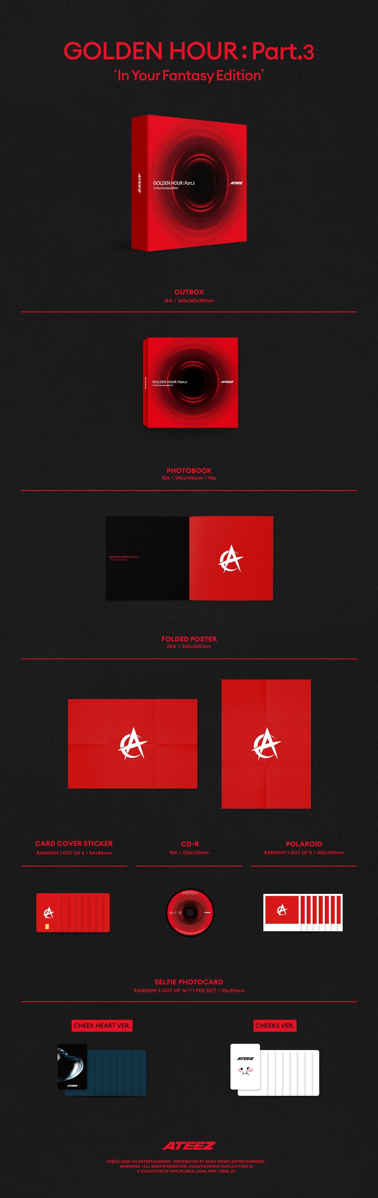 ATEEZ - GOLDEN HOUR : PART.3 IN YOUR FANTASY EDITION (12th Mini Album)