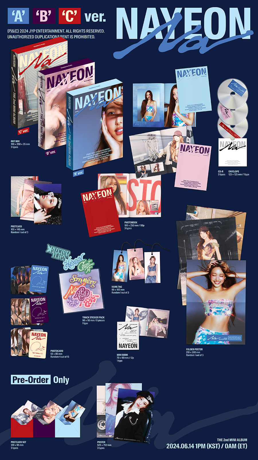 NAYEON (TWICE) - NA (VERSION C Target Exclusive) ver fotos