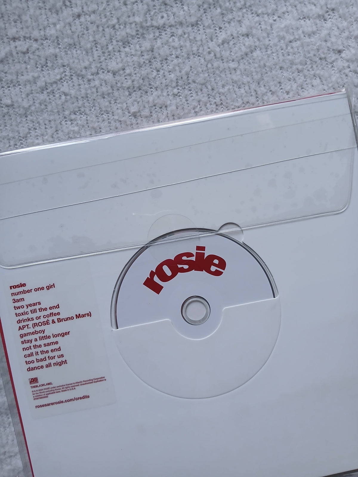 ROSE (BLACKPINK) - ROSIE (1st studio Album) ETAIL EXCLUSIVE Version