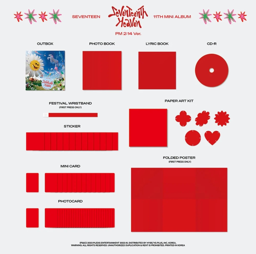 SEVENTEEN - SEVENTEENTH HEAVEN (11th Mini Album) 2:14 PM VER. TARGET EXCLUSIVE