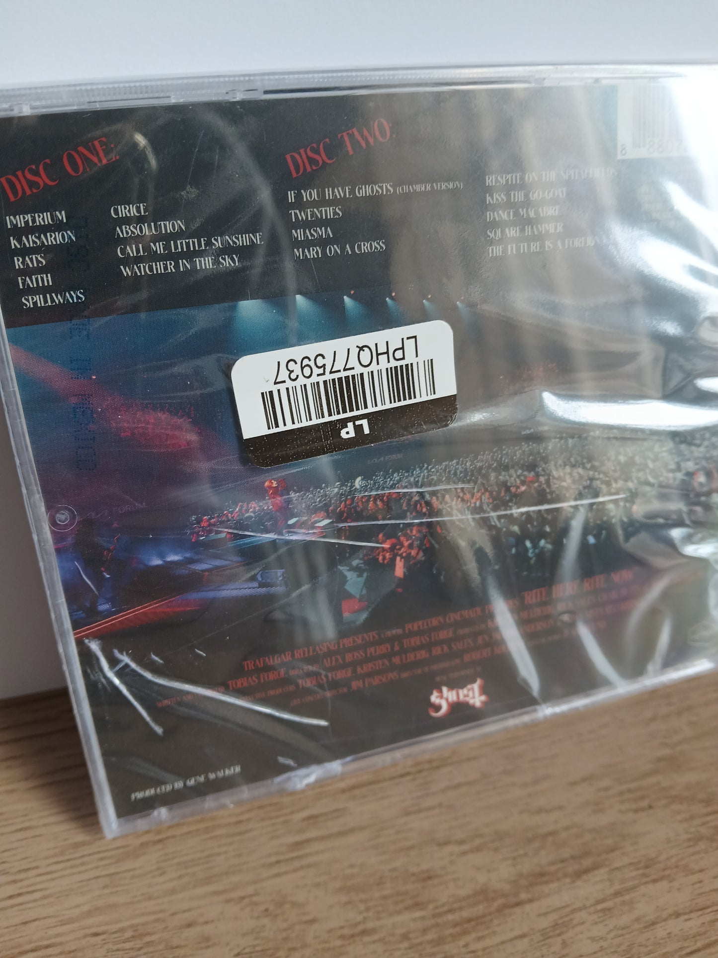 GHOST - Rite here rite now CD ver fotos