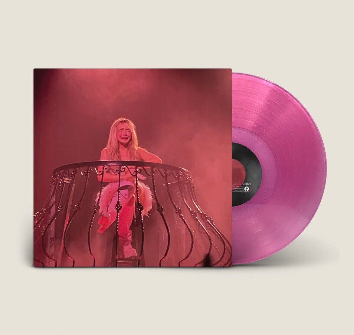 SABRINA CARPENTER - Feather VINILO Pink glitter ed limitada