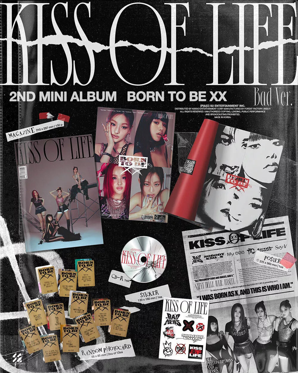 KISS OF LIFE - BORN TO BE XX (2nd Mini Album)