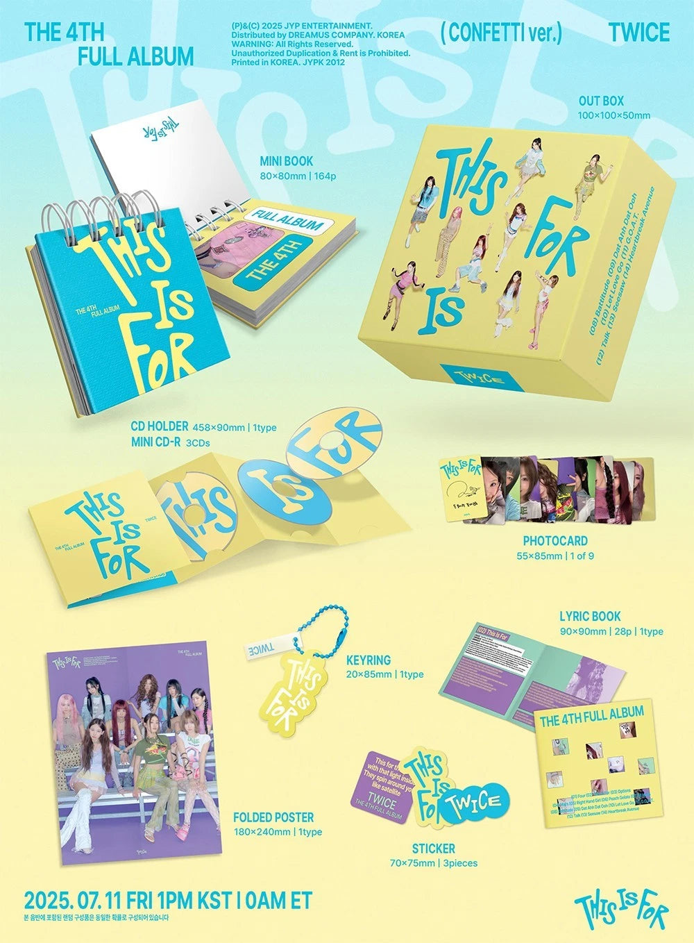 TWICE - THIS IS FOR (4th Album) CONFETTI Version