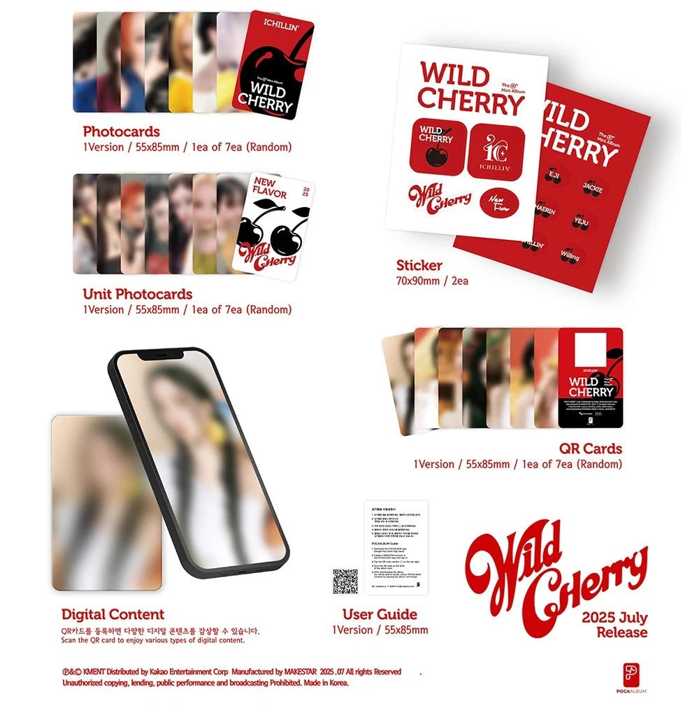 ICHILLIN' - WILD CHERRY (4th Mini Album) STANDARD / POCAALBUM