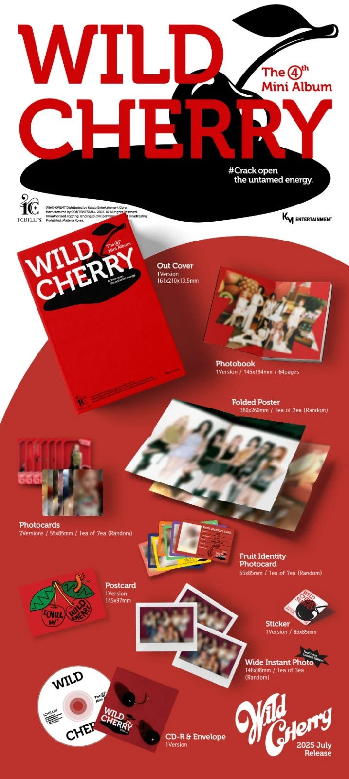 ICHILLIN' - WILD CHERRY (4th Mini Album) STANDARD / POCAALBUM