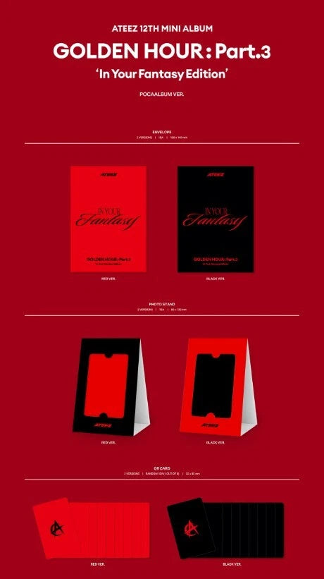 ATEEZ - GOLDEN HOUR : PART.3 IN YOUR FANTASY EDITION (12th Mini Album) POCA