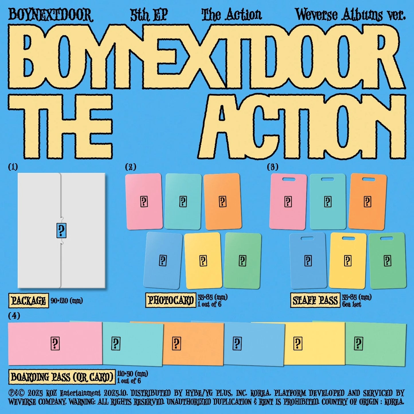 BOYNEXTDOOR - The Action (5th EP Album) WEVERSE