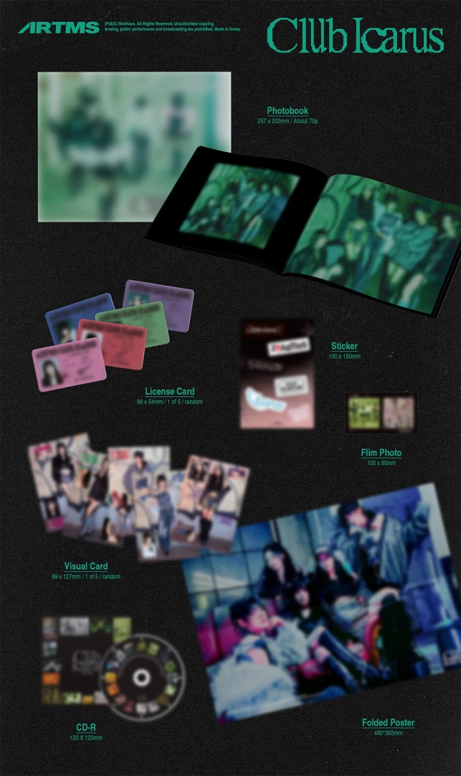 ARTMS - CLUB ICARUS (1st Mini Album)