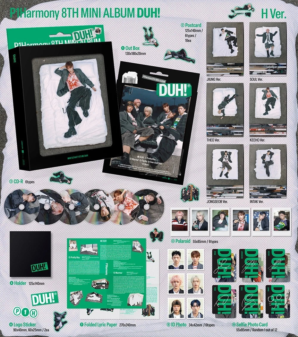 P1HARMONY - DUH! (8th Mini Album) H