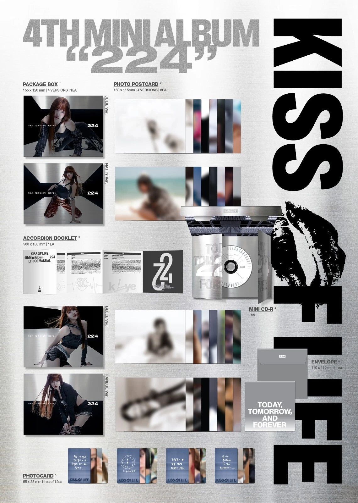 KISS OF LIFE - 224 (4th Mini Album) DIGIPACK Version