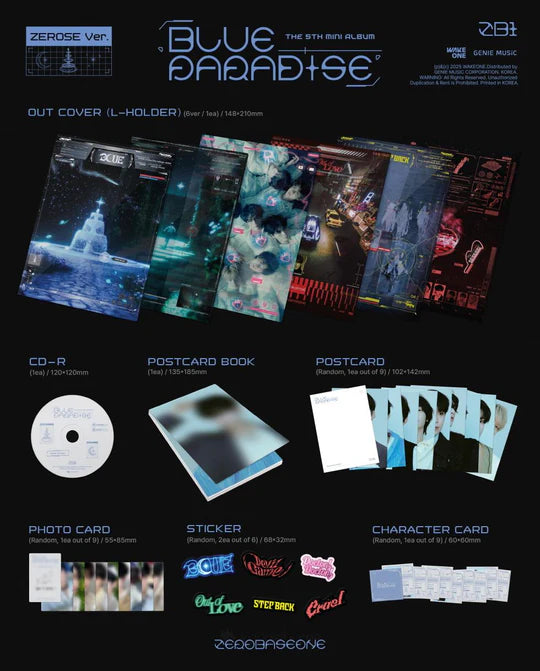 ZEROBASEONE - BLUE PARADISE (5th Mini Album) ZEROSE Version