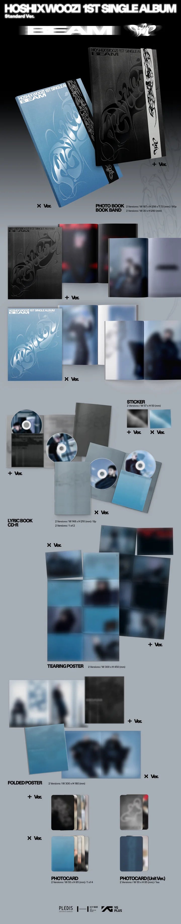 HOSHI X WOOZI (SEVENTEEN) - BEAM (1st Single Album)