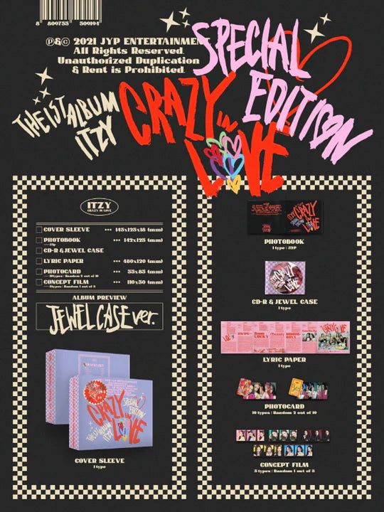 ITZY - CRAZY IN LOVE (1st Album) Special Edition