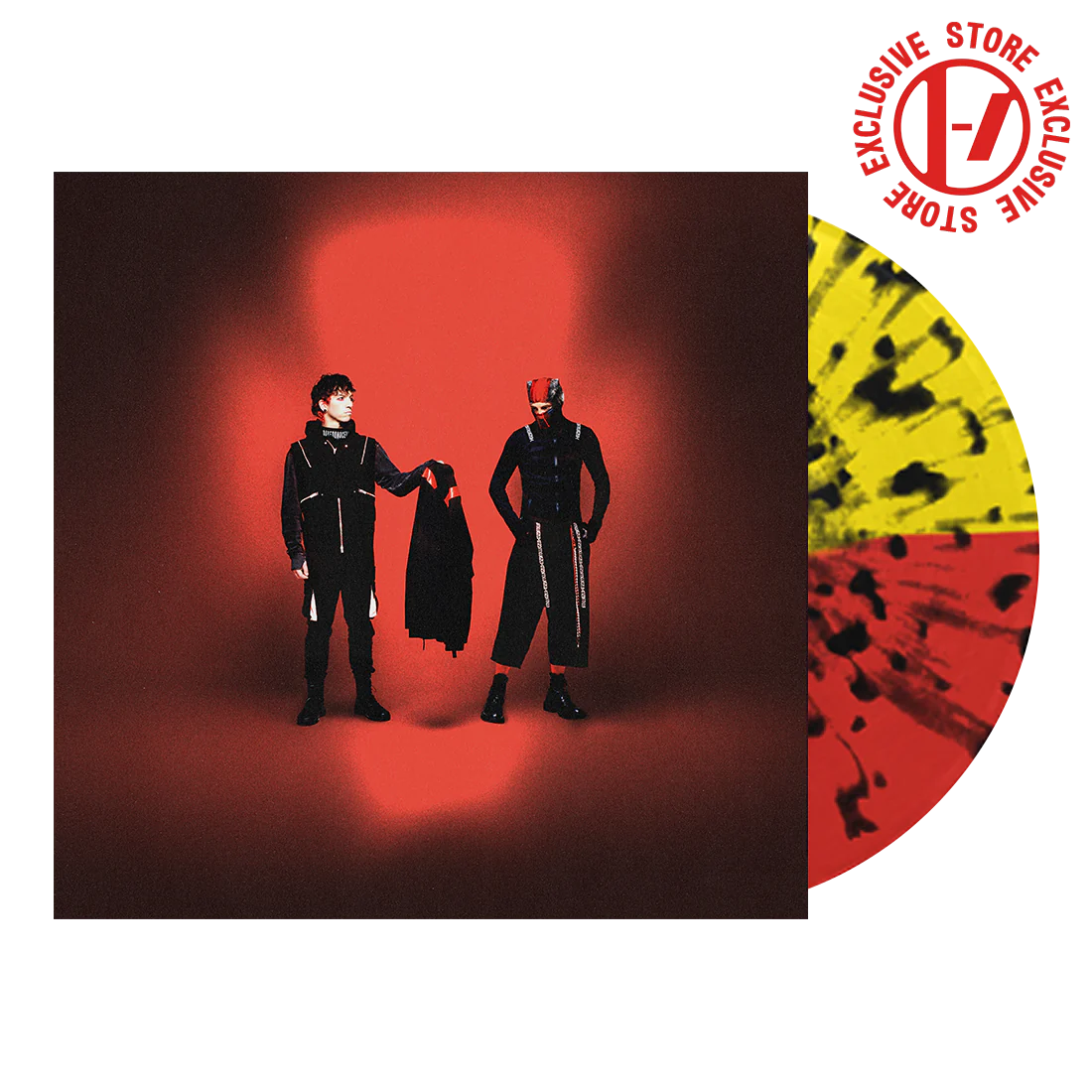 TWENTY ONE PILOTS - Breach VINILO Limitado Red, Yellow and Black Hazard Splatter
