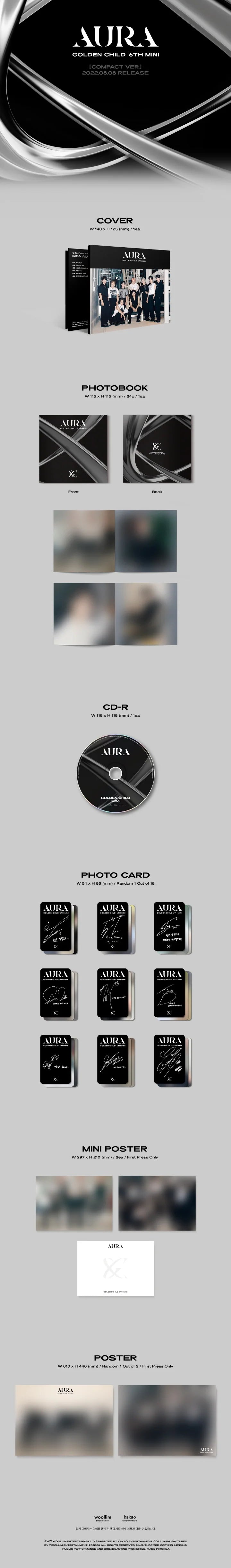 GOLDEN CHILD - Aura (6th Mini Album) COMPACT Version
