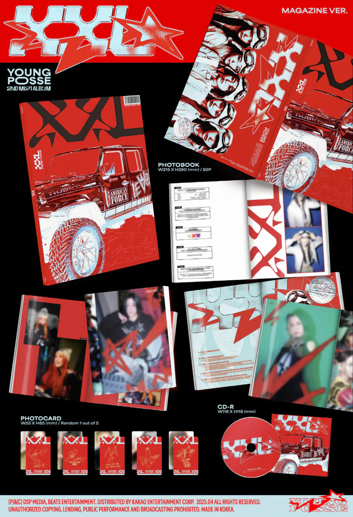 YOUNG POSSE - XXL (2nd EP Album) MAGAZINE