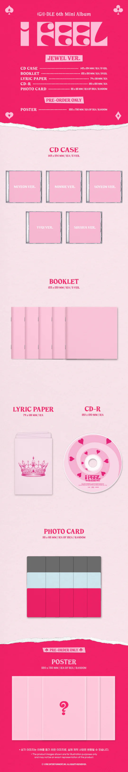 (G)I-DLE - I FEEL (6th Mini Album) JEWEL CASE