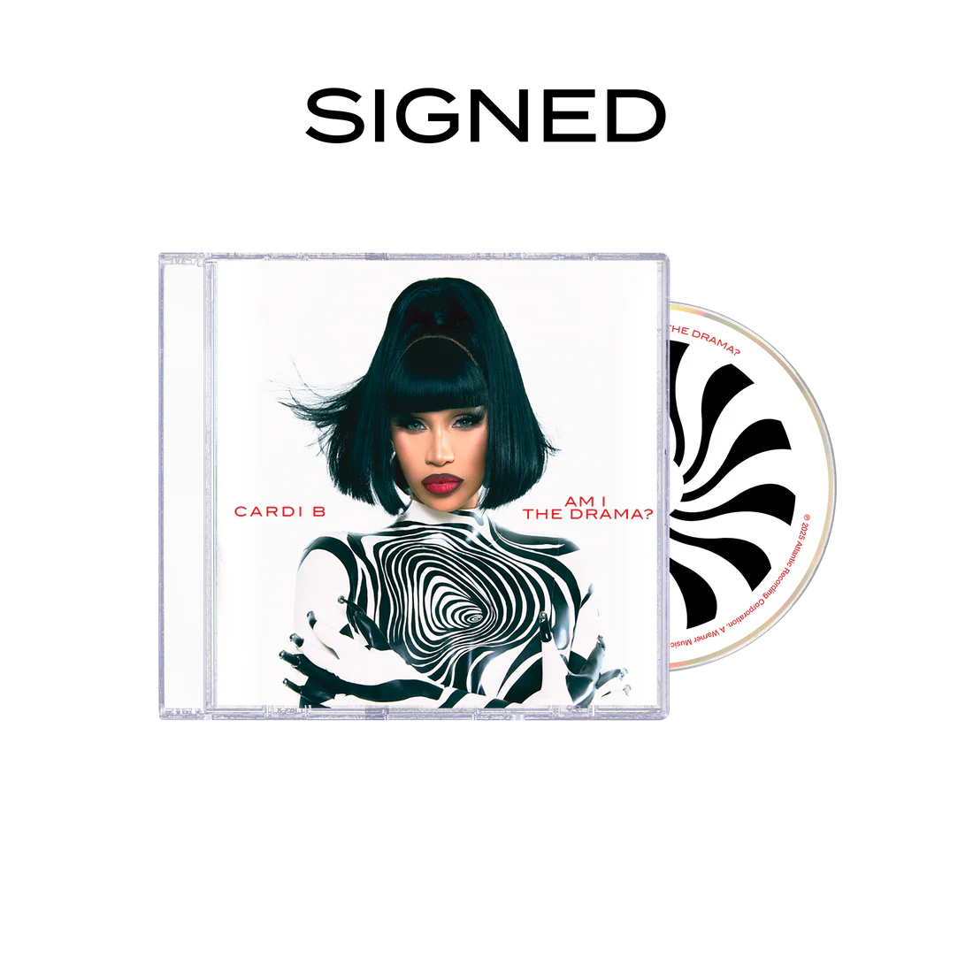 CARDI B - AM I THE DRAMA? Magnet (Alternate Cover #4 CD) AUTOGRAFIADO