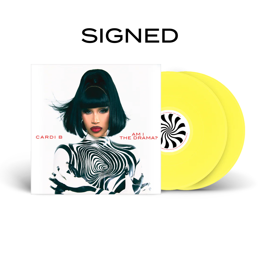 CARDI B - AM I THE DRAMA? Magnet (Alternate Cover #4) VINILO AUTOGRAFIADO