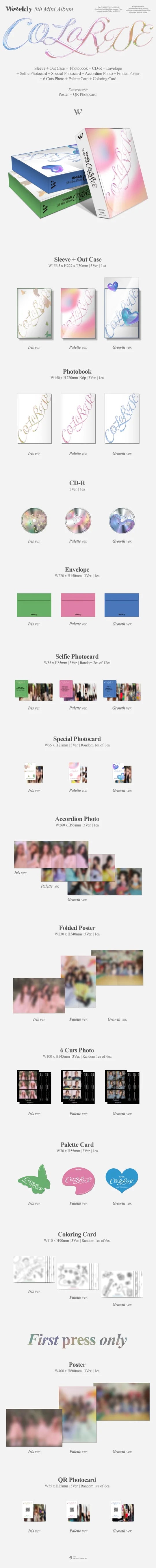 WEEEKLY - COLORISE (5th Mini Album)