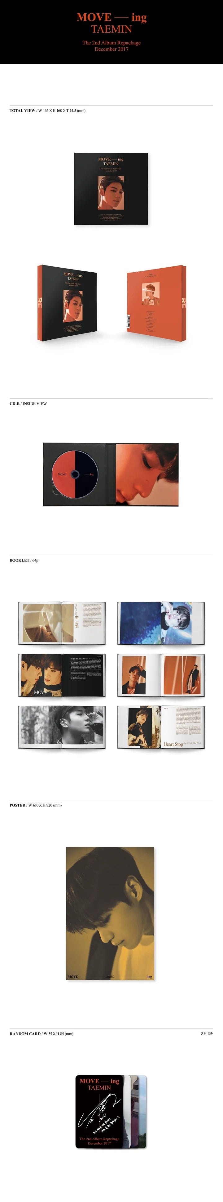 TAEMIN (SHINEE) - Move-ing (2nd Repackage Album)