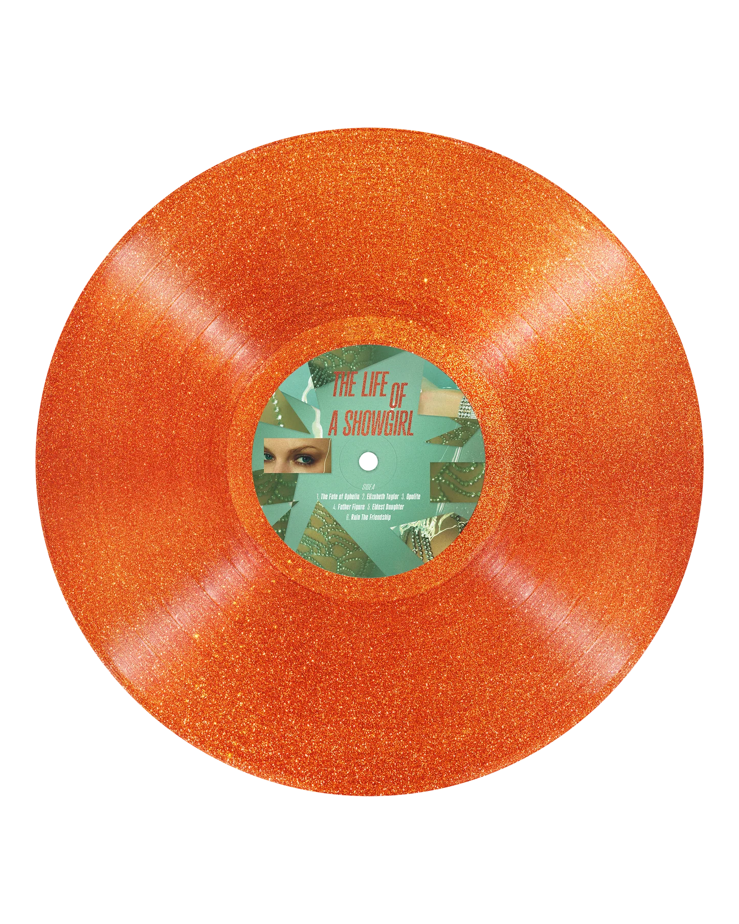 [PRE-ORDEN] TAYLOR SWIFT - The Life of a Showgirl: Sweat and Vanilla Perfume Portofino Orange Glitter VINILO