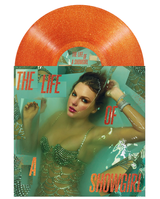 [PRE-ORDEN] TAYLOR SWIFT - The Life of a Showgirl: Sweat and Vanilla Perfume Portofino Orange Glitter VINILO