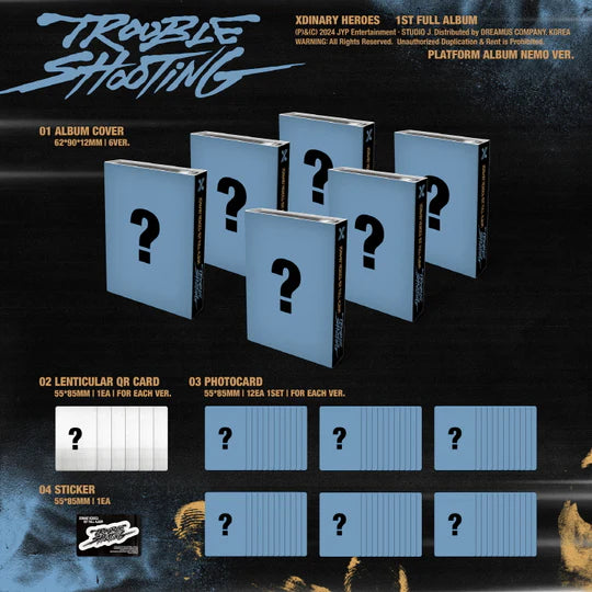 XDINARY HEROES - TROUBLESHOOTING (1st Album) PLATFORM ALBUM