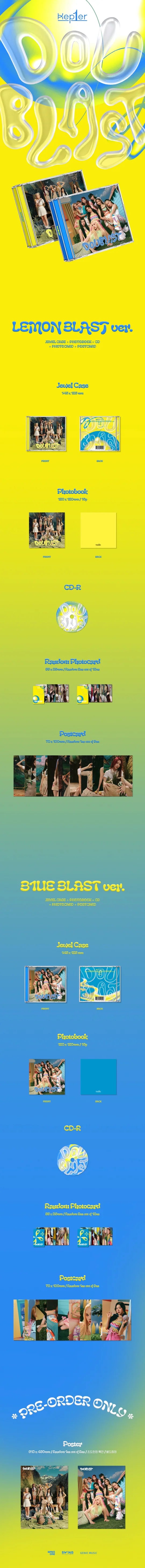 KEP1ER - DOUBLAST (2nd Mini Album) JEWEL CASE