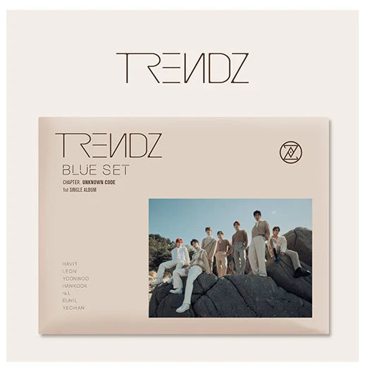 TRENDZ - BLUE SET Chapter. UNKNOWN CODE (1st Single Album)