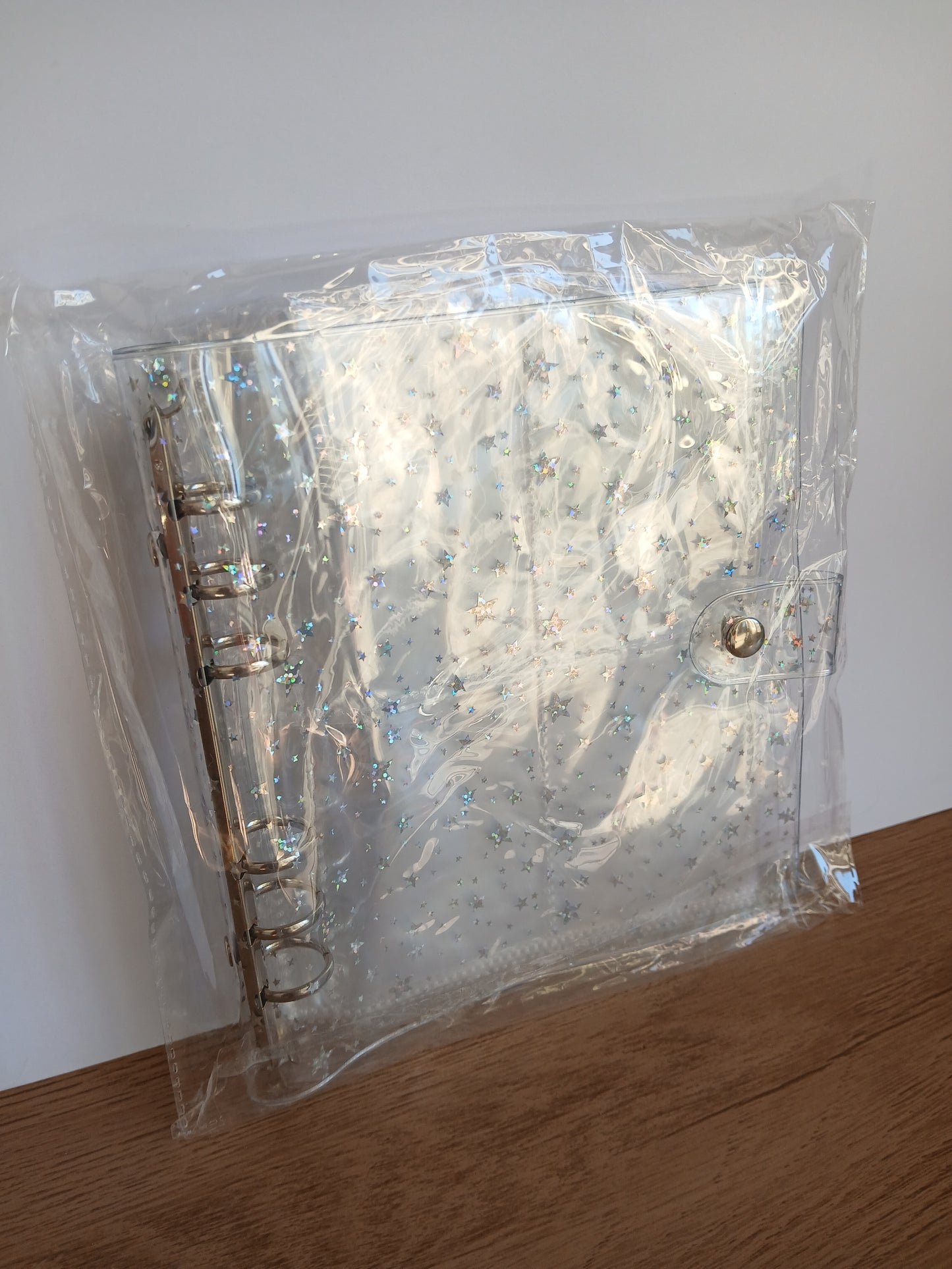 BINDER A5 - Transparente Estrellas Holo