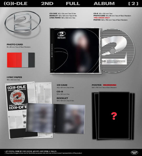 (G)I-DLE - 2 (2nd Album) JEWEL CASE