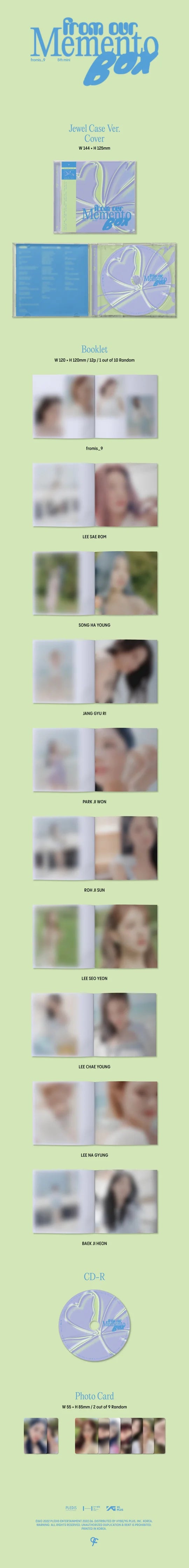 FROMIS_9 - From our Memento Box (5th Mini Album) JEWEL CASE