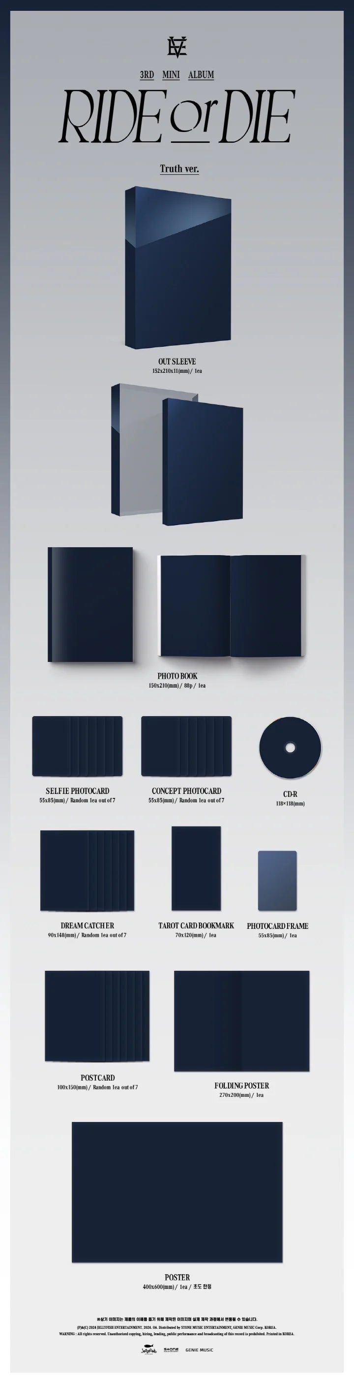 EVNNE - RIDE OR DIE (3rd Mini Album)