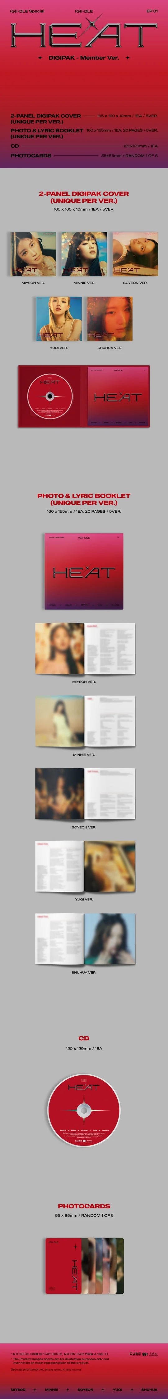 (G)I-DLE - HEAT DIGIPACK