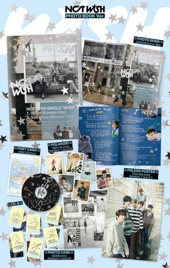NCT WISH - WISH (Single Album) PHOTOBOOK Version