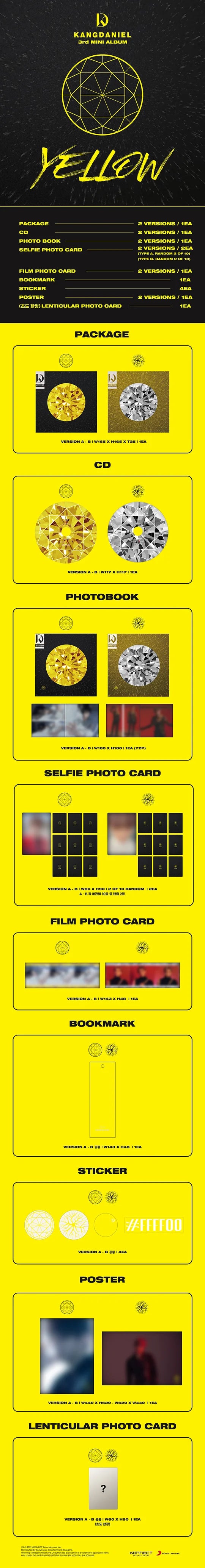 KANG DANIEL - Yellow (3rd Mini Album)