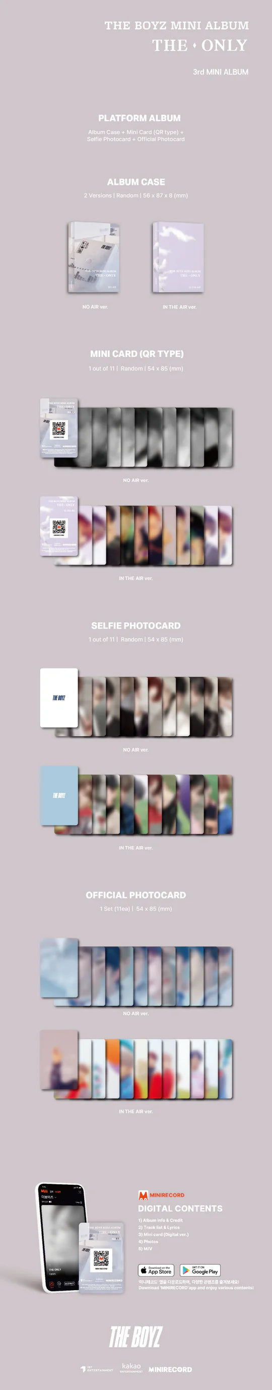 THE BOYZ - THE ONLY (3rd Mini Album) PLATFORM
