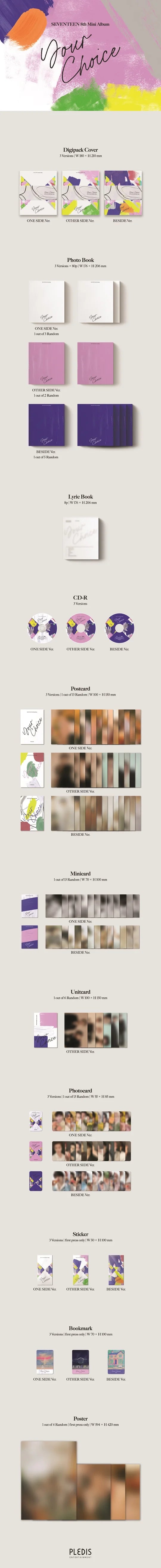 SEVENTEEN - Your choice (8th Mini Album)