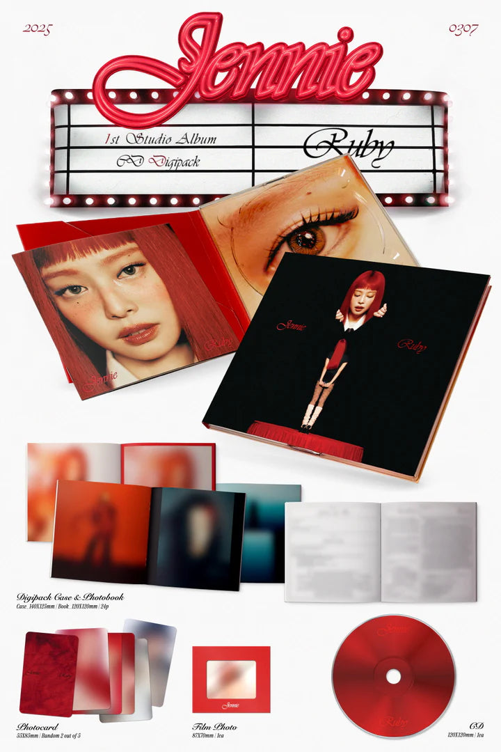 JENNIE (BLACKPINK) - RUBY (The 1st Studio Album) DIGIPACK