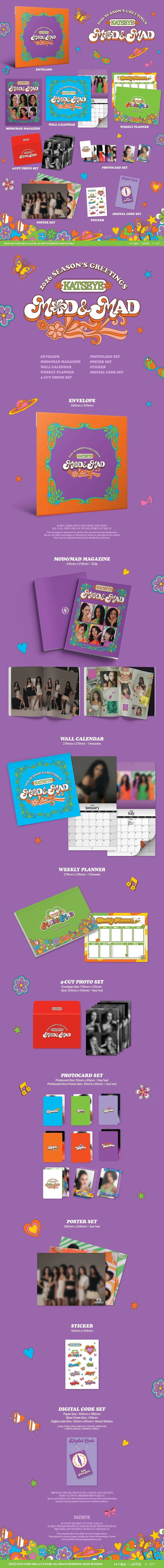 [PRE-ORDEN] KATSEYE - MOD & MAD 2026 Season’s Greetings