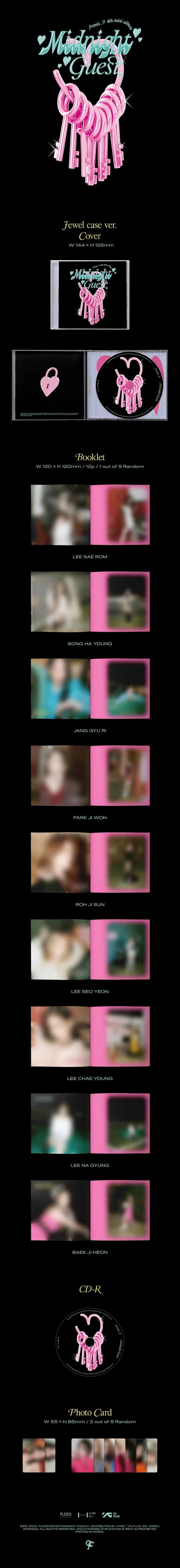 FROMIS_9 - Midnight Guest (4th Mini Album) JEWEL CASE
