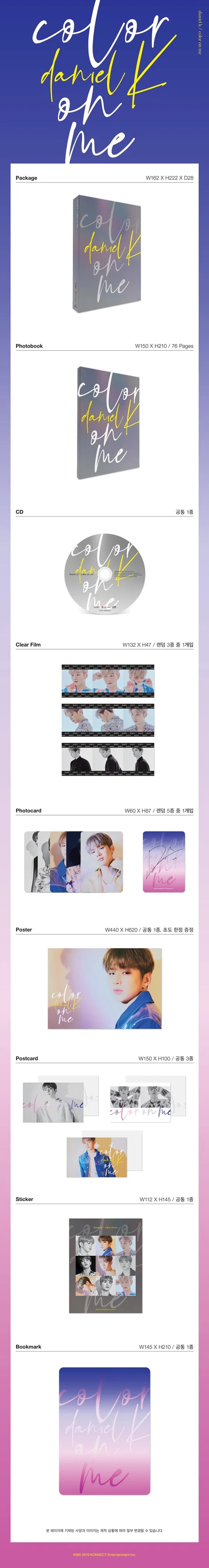 KANG DANIEL - Color on Me (1st Mini Album)