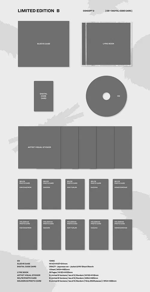 [PRE-ORDEN] LE SSERAFIM - DIFFERENT (4th Single Album) JAPAN