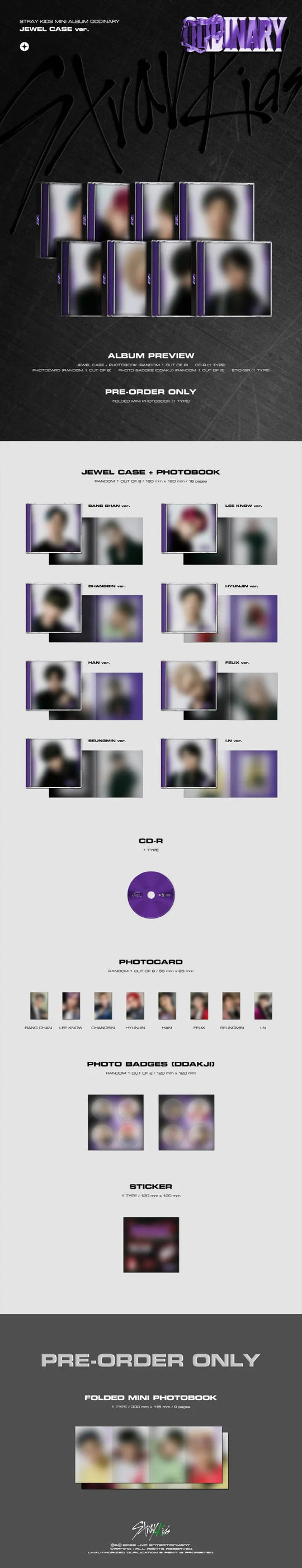 STRAY KIDS - ODDINARY (jewel case)