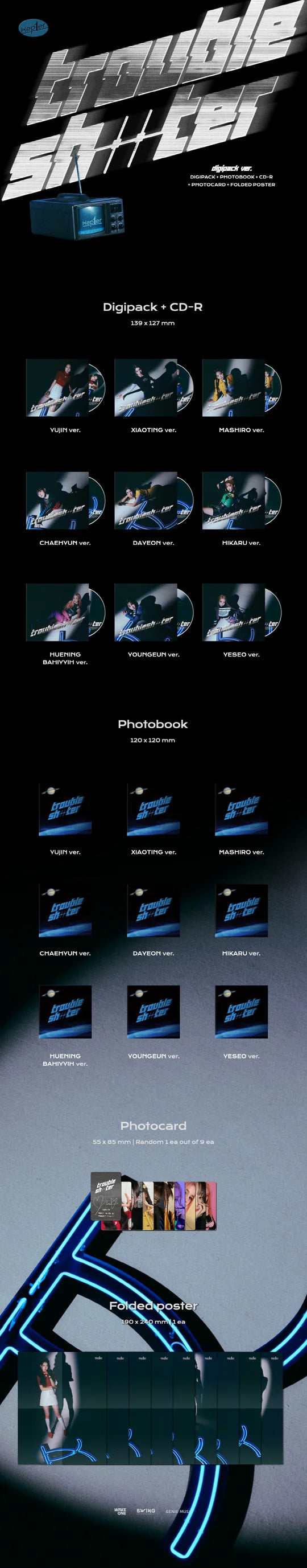 KEP1ER - TROUBLESHOOTER (3rd Mini Album) DIGIPACK