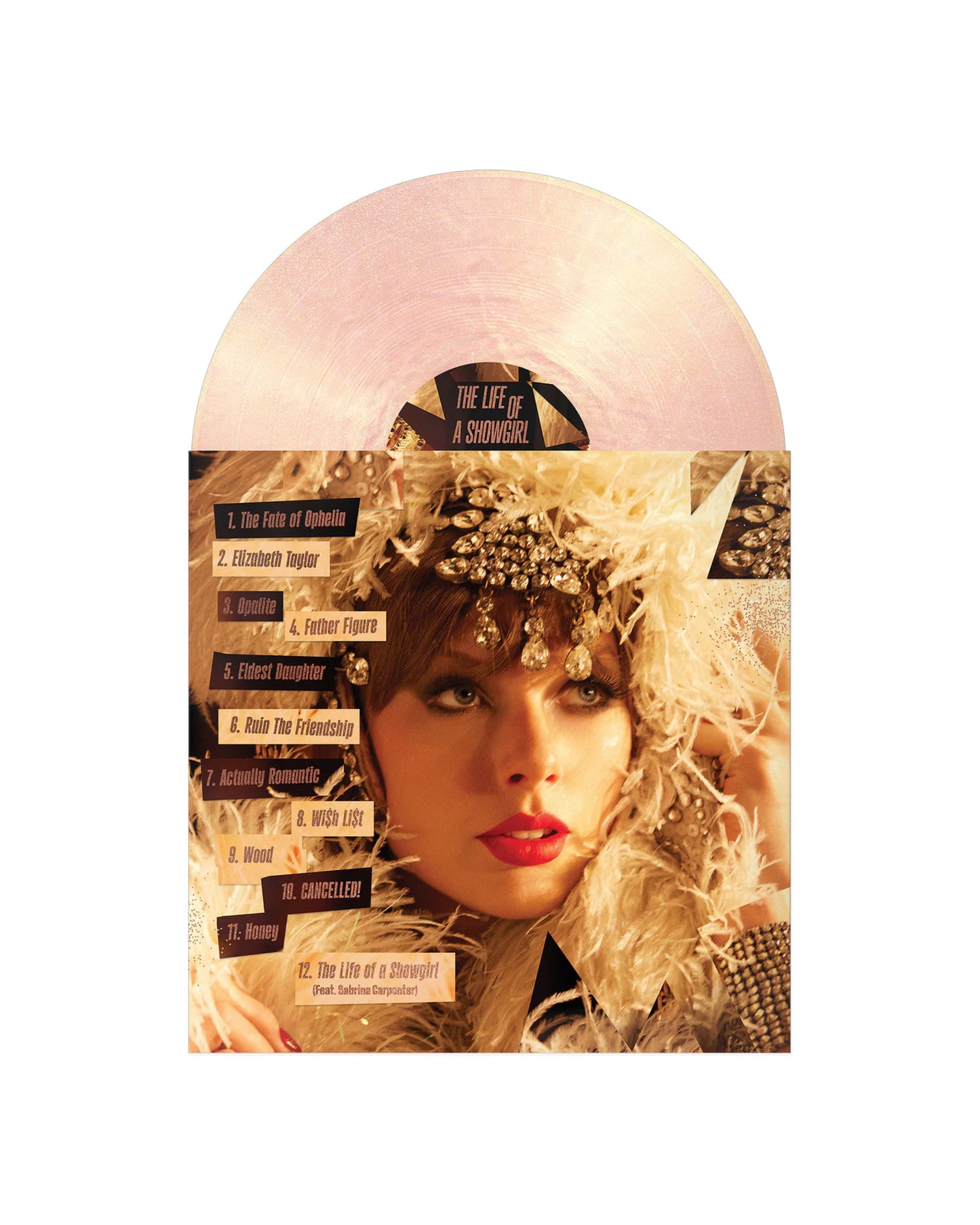TAYLOR SWIFT - The Life of a Showgirl: The Crowd is Your King Edition (Summertime Spritz Pink Shimmer) VINILO TARGET EXCLUSIVE